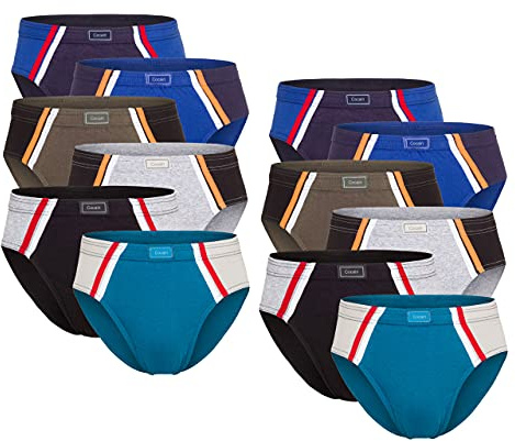 Good Deal Market Herren Sportslips, Gr. 5/M - 13/7XL | 100% Baumwolle, stabiler Halt und angenehme Passform, weich und hautfreundlich, Multipack Männer Unterhosen