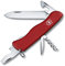 Victorinox Picknicker Swiss Army Pocket Knife, Large, Multi Tool, 11 Functions, Locking Blade, Red