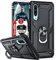 LeYi Hülle Huawei P30 Handyhülle mit HD Folie Schutzfolie,360 Grad Drehbar Ringhalter Cover TPU Bumper Stoßdämpfung Schutzhülle für Case Huawei P30 Handy Hüllen Schwarz