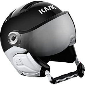 Kask Piuma R Class Sport Visor Schwarz - Merino Glänzender moderner Skihelm, Größe 56 - Farbe Black