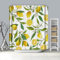 Rubyia Duschvorhang 180x200, Zitrone 3D Muster Duschvorhang Lang, Polyester, Weiß Gelb