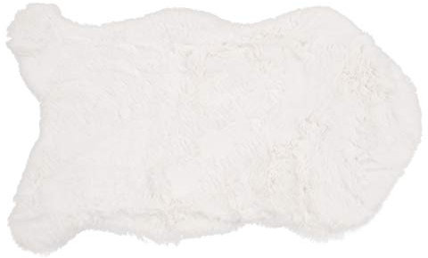 Kunstfell Dekofell Teppich rosa grau Taupe Creme Sitzkissen Lammfellimitat Felloptik Verschiedene Größen (Creme, 60 x 90 cm)