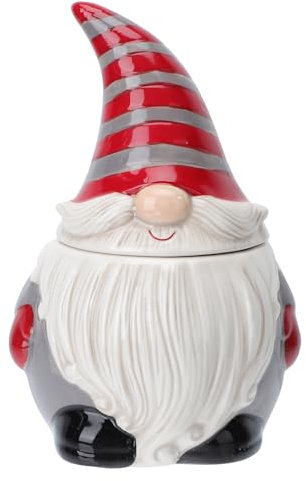 Cabilock Christmas biscuit tin, cookie tin, dwarf figure, Christmas tin, pastry tin, storage jar, tea can, coffee can, sugar bowl, storage container for sweets, sugar sweets