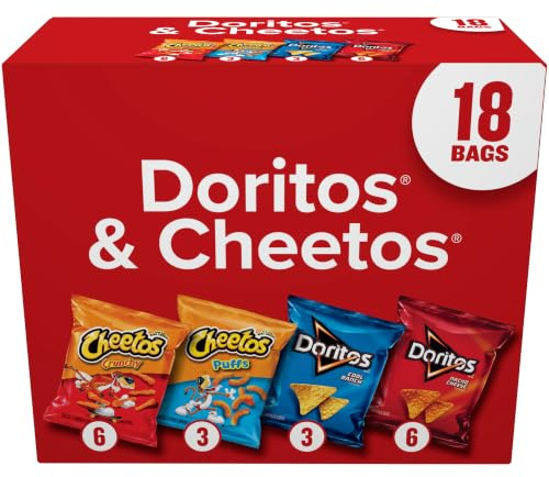 Frito Lay Doritos & Cheetos Mix Variety Pack (18 Stück)