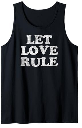 Lenny Kravitz Let Love Rule Text Tank Top