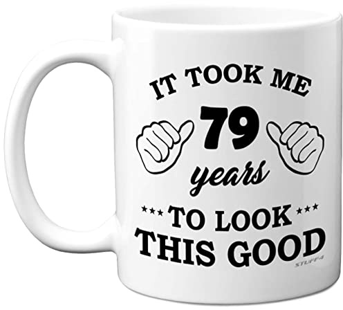 Stuff4 79th Birthday Gifts for Women and Men, Birthday Mug for 79 Year Old | 11oz Ceramic Dishwasher Safe, His or Her Special Day, Made in The UK
