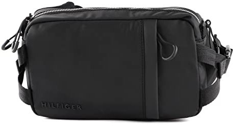 Tommy Hilfiger Herren Tech Essential Crossbody Crossovers, Black