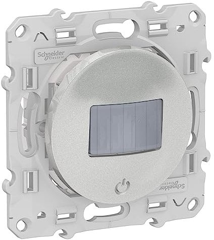 Schneider Electric - Odace, détecteur de présence et de mouvement Alu, toutes charges, 3 fils - S530523