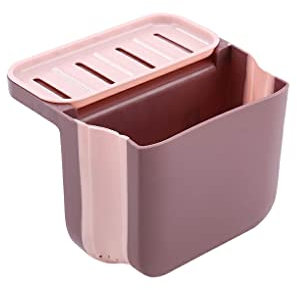 lmoikesz Fregadero de cocina Colador Cesta de drenaje antiobstrucción Soporte de almacenamiento para el hogar, Rosado