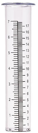 Jkapagzy Tube de rechange en plastique pour jauge de pluie - 17,8 cm - Résistance au froid - Résistance aux fissures - Outils de jardin pour l'extérieur