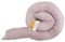 Schlangenmanufaktur® Baby Kuschelschlange Stillkissen Waffelpique Altrosa 80cm x13cm, Handgemacht in Bayern aus Öko-Tex® Materialien, Kopfschutz für Wickeltisch, Nackenrolle
