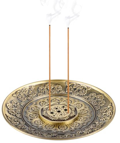Räucherstäbchen Halter Lotus Stick Räuchergefäß, Messing Weihrauchbrenner, Räuchergefäß Platte Räucherstäbchenhalter