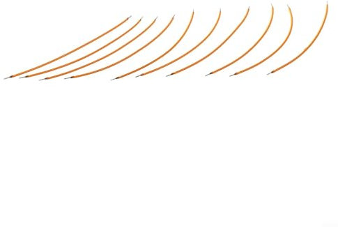 10 x 2200 K Glühbirnen-Filament, DC3 V FPC LED-Filament für Glühbirnen, LED-Dioden, flexibles Filam-Ersatzteil, DIY-handgefertigtes Spielzeug und Dekorationsdesign (130 mm)