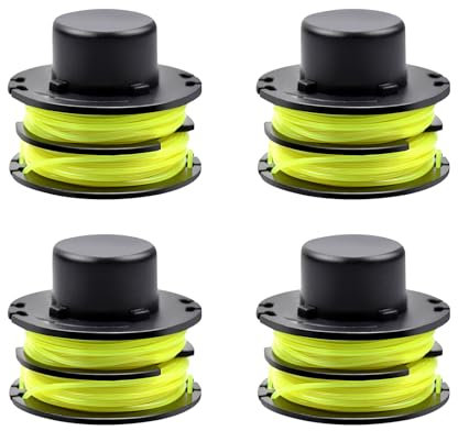 Viilich 4 Stück Fadenspulen für Ryobi RAC119,kompatibel mit Ryobi RLT3025F / S, RLT3525S,Trimmerspule Rasentrimmer-Spule für RAC119,RAC119 Rasentrimmer-Ersatzspule