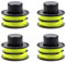 Viilich 4 Stück Fadenspulen für Ryobi RAC119,kompatibel mit Ryobi RLT3025F / S, RLT3525S,Trimmerspule Rasentrimmer-Spule für RAC119,RAC119 Rasentrimmer-Ersatzspule