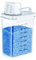 Cnwinu Waschmittel Pods mit Messbecher,behälter für Waschpulver Dosierer,Luftdichter Waschmittel Dosierhilfe Box, PET Kunststoff Klar, Geeignet für Waschpulver, Wäscheparfüm (1800ml)
