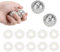 2 Stücke Magnetic Acupressure Balls & 10 Akupressur Ring 32 mm Durchmesser Skills für finger Stress Relief für Stress Relief Oder Massage (Sliver)