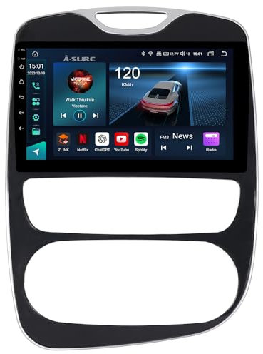 ACAVICA Autoradio per Renault Clio 4 (2012-2018) - Android 14, 8 Core 4+64GB, Schermo Touch 10.1, Wireless A-pple CarPlay & Android Auto, DSP, Bluetooth 5.0, GPS, Controllo al Volante