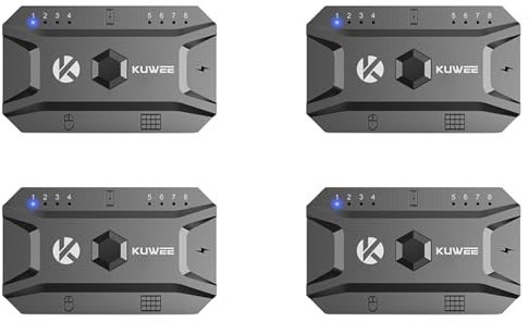 Kioball 4X Bluetooth Hub USB 5.0 Converter Wired Keyboard&Mouse to Wireless Hub Adapter Support 8 Devices for Tablet,Laptop