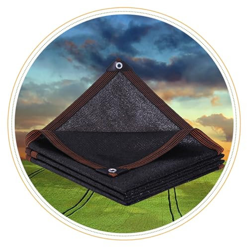 Tenda parasole per serra, 90%, 2 x 5 m, nera, con occhielli