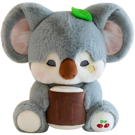 champracer Koala Kuscheltier, Wombat Plüschtier Cuddlekins Kuscheltier Stofftier, für Babys-Flauschiges Stofftier zum Kuscheln Spielen Kuscheliges Schmusetie (30 cm,Graublau)