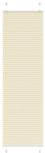 vidaXL Plissee Creme 60x200 cm Stoffbreite 59,4 cm Polyester