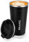 Goodatech 510ml/18oz Tazza Viaggio caffè Termica in acciaio inossidabile, Senza BPA Vuoto Isolato Borraccia, Auto Bicchiere con Coperchio a Tenuta Stagna, per caffè caldo/freddo (Nero)