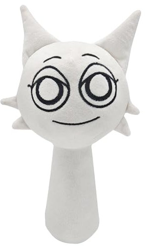 AWAVM PlüSchtier,9.8zoll Lustige Plushies FüR Gaming-Fans,Weihnachten Geburtstag Geburtstage FüR4 5 6 7 8 9 10+Jahre Alt StrumpffüLler,Super Weiches Sammelbares PlüSchtier (Weiß)