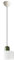 S-Cevada Suspension Verre Coloré Petite Moderne Réglable pour Chambre Îlot de Cuisine Salon Couloir Salle à Manger Luminaire (Blanc)