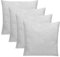 INSPINOVIA Outdoor Kissen mit Füllung | Wasserabweisende Deko Kissen | 2er, 4er & 6er Sets | Gartenkissen | Lounge Kissen | 45 x 45 cm (Hellgrau, 4er Set)