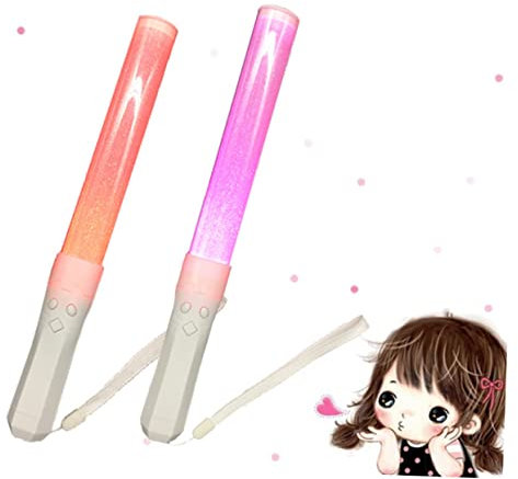 Abaodam 15 Farben Leuchtstab Flashstick Cheer Leuchtstab Ohne Batterie Party Und Konzert Led Stick Für Festivals Und Feierlichkeiten