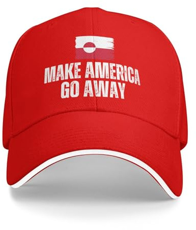 peiyeety Make America Go Away Hüte Grönland Hut Baseball Cap Rosa