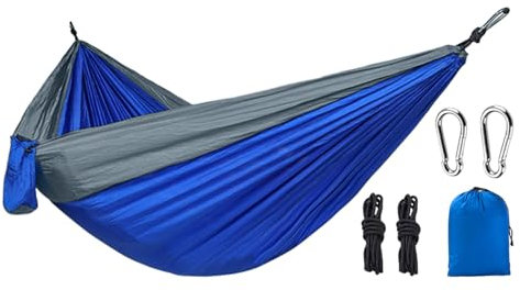 Tree Hammock | Portable Outdoor Hammock | Travel Swing with 2 Tree Straps, Beach Chair, Camp Accessories for Yard Patio Garden Camping Relaxation