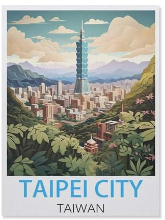 Erwachsene und Kinder Puzzle 1000 Teile Puzzle，Taipei City, Taiwan，einfaches Puzzlespiel Rollenpuzzle Lernspiel Spielzeug Familie Dekoration（38x26cm）-DO21