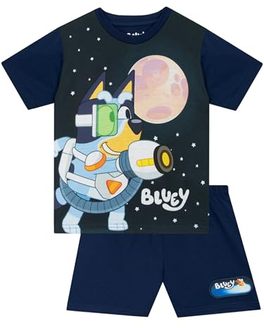 Bluey Schlafanzug Kurz, Bingo Schlafanzuge Sommer Kinder Schlafanzug Jungen, Schlafanzüge Für Jungen Für Den Sommer