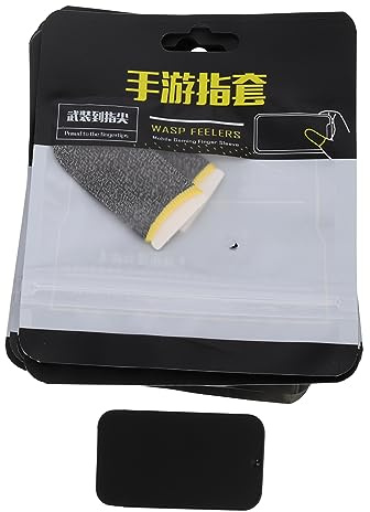 HOMSFOU Fingerschutz für Gaming mit Schweißresistentem Silberfaser Material Schnelltrocknende Gaming Fingerhandschuhe für Erwachsene Beim Spielen von Spielen