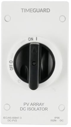 Timeguard IS2N-25DC IP66 DC Rotary Isolator Switch - 2 Pole 25A