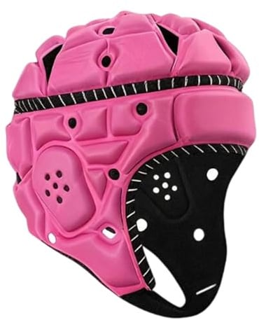 Homyl Casque Rugby Adulte avec Rembourrage Souple Protection Antichoc Ajustable et Bandes Réfléchissantes Conçu en Mousse EVA et Polyester Adapté Aux Hommes