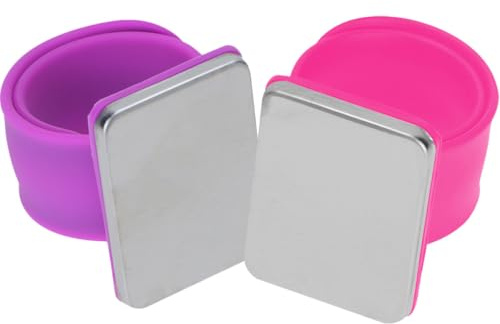 OATIPHO Magnetisches Silikon Armband mit Pin Halter 2 Stück Friseur Handgelenksband für Nadeln und Haarspangen Tragbares Magnetisches Stifthalter Armband
