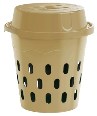 Qooplu Lombricomposteur à,sous Terre avec Couvercle | Bac de lombricompostage pour Jardinage,pour Jardin, Potager surélevé, parcelle de légumes, pépinière, Ferme, Parc, débutant et