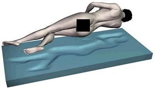 Gel Gelschaum Matratze Delúxe druckentlastende Gelmatratze Höhe 21 cm, 8 cm Gelschaum Memory Schaum Raumgewicht RG 85 soft weich = Schlafen wie auf dem Wasserbett ohne seine Nachteile (90x200 cm)