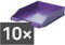 HAN Briefablage Klassik, 10 STÜCK Schreibtisch Organizer, Bürobedarf, Ablagefächer, Büromaterial, Briefkorb, Dokumentenablage, bis Format A4/C4, 1027-X-57, lila