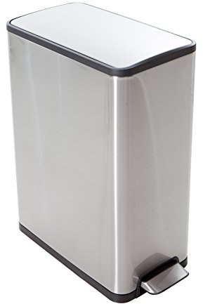 Poubelle de cuisine tri sélectif 2 bacs à pédale 40L (20+20) Hailo Profil