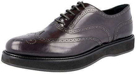 Prada Damen Braun Budspester Leder Business Schuhe 1E526G X6O F0170 41 EU