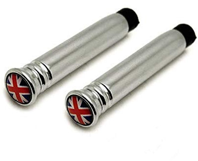 YaaGoo Interior Door Pin Lock Knock For Mini Cooper All version Car Styling Accessories (Union Jack, SIlver cover)