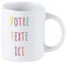 Tip Top Tshirt Mug céramique personnalisé avec Votre Texte 350ml