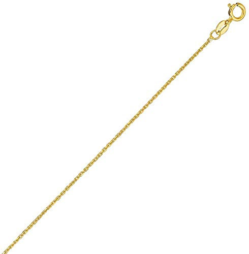 PRINS JEWELS 14 Karat / 585 Gold Feine Rund Ankerkette Breite 0.8 mm Kette Gelbgold - Länge wählbar (42.00)