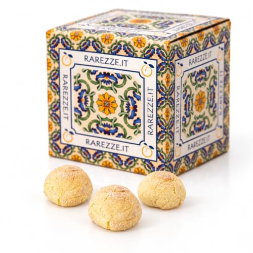 RAREZZE | Paste di Mandorla Siciliane Extra Morbide | con MANDARINO | 1kg | Biscotti alle mandorle di Sicilia, morbidi | Pasta di Mandorle preparate a mano su ordinazione | spediti appena sfornati