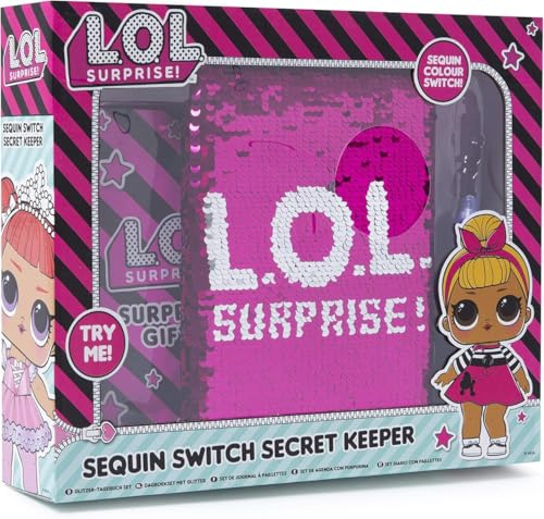 Online Street L.O.L. Surprise! Sequin Switch Secret Keeper Geschenkset für Mädchen | Tagebuch Set für Mädchen mit Zubehör | Pailletten Tagebuch Notizbücher für Mädchen Geschenkset