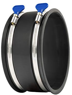 POWERTEC 70281 Dust Control Flex Cuff with Hose Clamps, 6-Inch